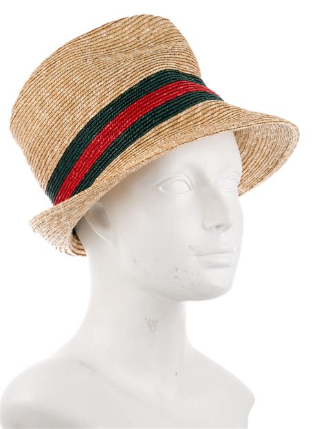 gucci fedora hat womens|gucci sun hat straw.